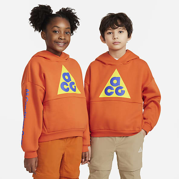 Kids Oversized Orange Hoodies. Nike SG
